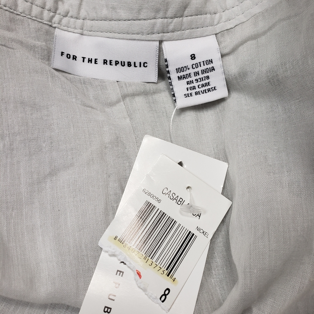 NWT For the Republic Light Gray Skirt - Picture 5 of 7